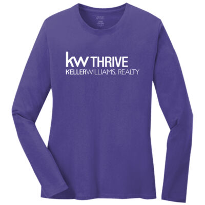 KW Thrive - Ladies Long Sleeve Core Cotton Tee Thumbnail