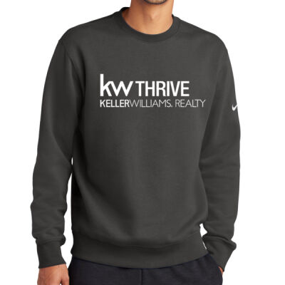 KW Thrive - Club Fleece Sleeve Swoosh Crew Thumbnail
