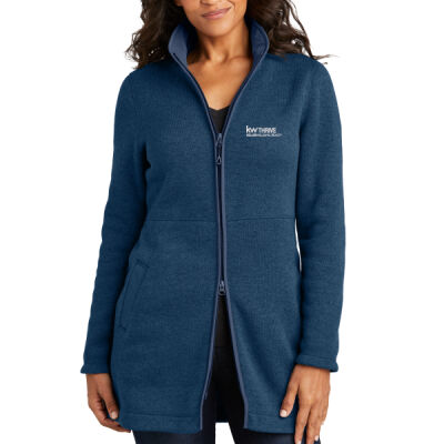 KW Thrive - Women's Arc Sweater Fleece Long Jacket Thumbnail