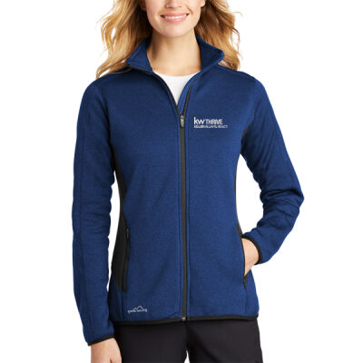 KW Thrive - Ladies Full Zip Heather Stretch Fleece Jacket Thumbnail